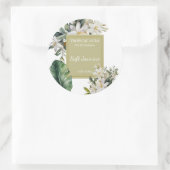 Jasmin-Duftetikett Runder Aufkleber (Tasche)