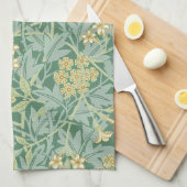 Jasmin durch William Morris Geschirrtuch (Viertel Falte)