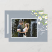 Jasmin-Foto-Rahmen danken Ihnen Dankeskarte (Vorne/Hinten)