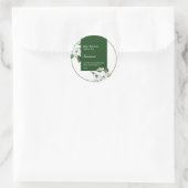 Jasmin-Kräutertee-Geschäftsetikett Runder Aufkleber (Tasche)
