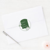 Jasmin-Kräutertee-Geschäftsetikett Runder Aufkleber (Umschlag)