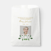 Jasmin-Samenpackungs-Gedenk-Beerdigungs-Beutel Geschenktütchen (Vorderseite)