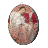 Jasmin (Schöne junge schlafende Frau) Dartscheibe (Vorderseite rechts)