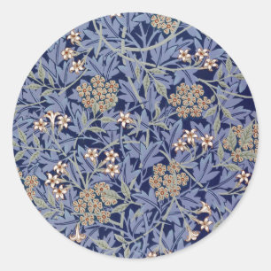 Jasmin von William Morris  Runder Aufkleber
