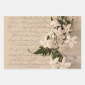Jasmine auf alte Handschrift Geschenkpapier Set (Vorderseite)