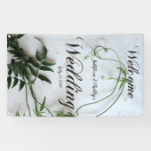 Jasmine-Blätter auf texturiertem Hintergrund Banner (Horizontal)
