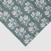 Jasmine Bloom Vintage Blume Blumenmuster Grau Seidenpapier (Ausschnitt)