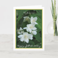 Jasmine-Blume des 30. Jubiläums Name Moderne Golde