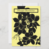 Jasmine Blume Geburtstagsflats-Grußkarte Karte (Vorderseite)