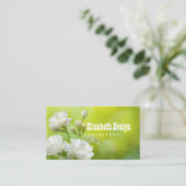 Jasmine-Blume im Grünen Visitenkarte (Stehend Vorderseite)