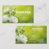 Jasmine-Blume im Grünen Visitenkarte (Vorne/Hinten)
