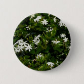 Jasmine Blume Tropical Floral Botanic Button (Vorderseite)