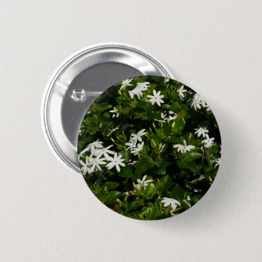 Jasmine Blume Tropical Floral Botanic Button (Vorne & Hinten)