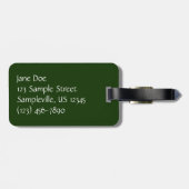 Jasmine Blume Tropical Floral Botanic Gepäckanhänger (Rückseite horizontal)