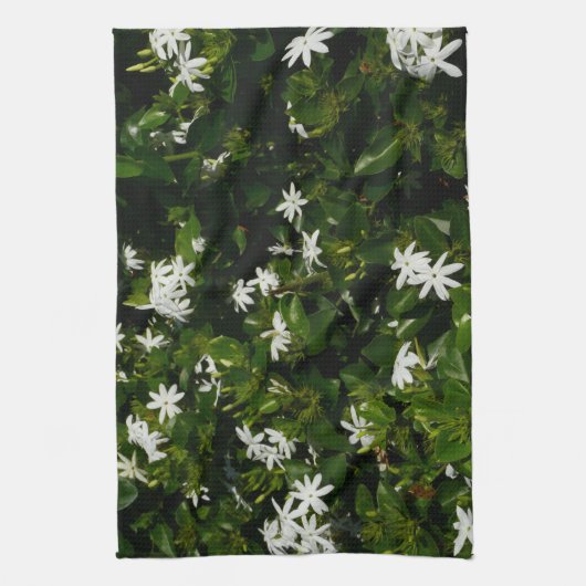 Jasmine Blume Tropical Floral Botanic Handtuch (Vertikal)