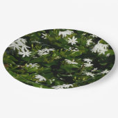 Jasmine Blume Tropical Floral Botanic Pappteller (Schrägansicht)