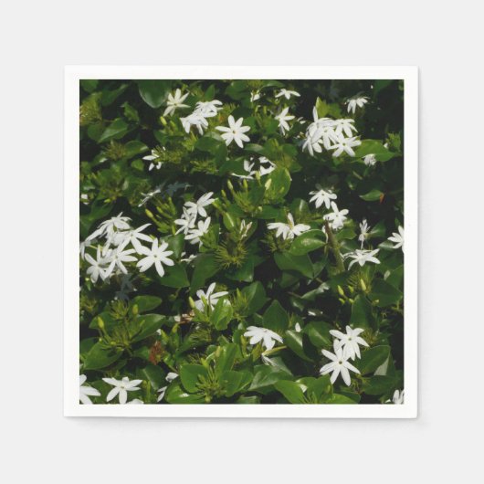 Jasmine Blume Tropical Floral Botanic Serviette (Vorderseite)
