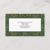 Jasmine Blumenmuster Grüner Blumengarten Visitenkarte (Rückseite)