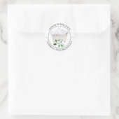 Jasmine Bubble Bath label Runder Aufkleber (Tasche)