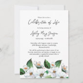 Jasmine Celebration of Life Funeral Einladung (Vorderseite)