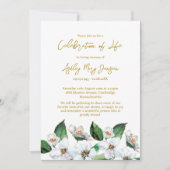 Jasmine Celebration of Life Funeral Einladung (Vorderseite)