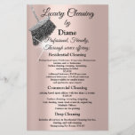 Jasmine Cleaning Service House Behaltend Rose Silv Flyer<br><div class="desc">Als Reinigungsdienstleister ist es wichtig, Ihr Unternehmen zu fördern, um ein größeres Publikum zu erreichen und mehr Kunden anzuziehen. Eine der effektivsten Möglichkeiten dafür ist die Gestaltung einer Broschüre oder eines Flyers, die Ihre Dienstleistungen und Preise visuell ansprechend präsentiert. Eine gut durchdachte Broschüre hilft Ihrem Reinigungsunternehmen dabei, sich zu überzeugen...</div>