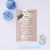 Jasmine Cleaning Service House Behaltend Rose Silv Flyer (Einzeln)