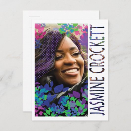Jasmine Crockett Postcard Postkarte (Vorne/Hinten)