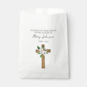 Jasmine Cross Seed Packet Funeral Favor Bag Geschenktütchen (Vorderseite)