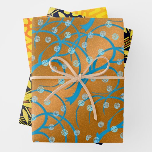 Jasmine Daisy Glyph Sampler Geschenkpapier Set (Beispiel)