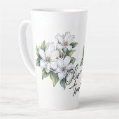 Jasmine "Danke!" Editable Slogan & Name Milchtasse (Linke Ecke)