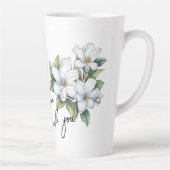 Jasmine "Danke!" Editable Slogan & Name Milchtasse (Rechts)