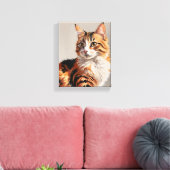 Jasmine die Leinwand der Katze (Insitu (Wohnzimmer))