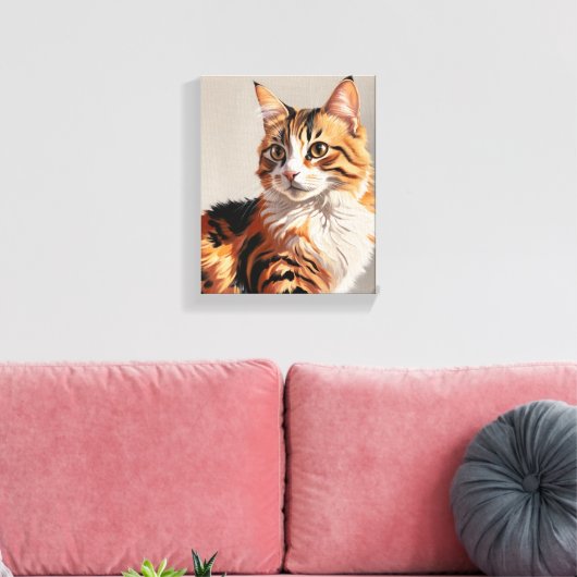 Jasmine die Leinwand der Katze (Insitu (Wohnzimmer))