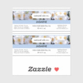 Jasmine Essential Oils Duftstoff Flaschenetikett Aufkleber (Blatt)