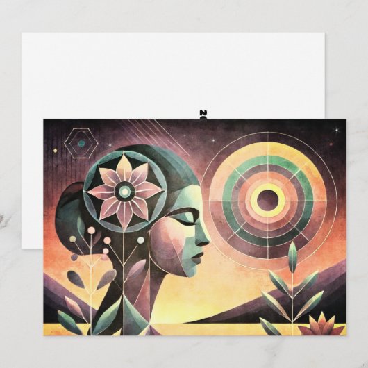 Jasmine Feiertagskarte (Vorne/Hinten)