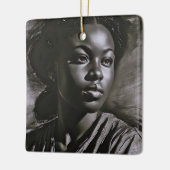"Jasmine" Frauen in Kohle Keramikornament (Links)