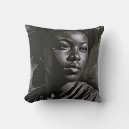 "Jasmine" Frauen in Kohle Kissen