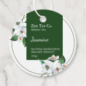Jasmine Herbal Tee Business Tag Geschenkanhänger (Vorderseite)