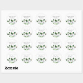Jasmine Memorial Funeral Classic Round Sticker (Blatt)