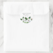 Jasmine Memorial Funeral Classic Round Sticker (Tasche)
