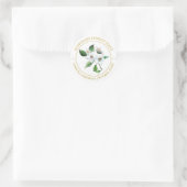 Jasmine Modern Label Runder Aufkleber (Tasche)