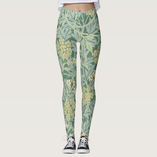 Jasmine-Muster von William Morris Leggings (Vorderseite)