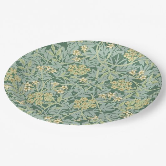 Jasmine, Muster von William Morris, Pappteller (Schrägansicht)