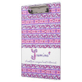 Jasmine Name bedeutet Herzbrief J Klemmbrett (Links)