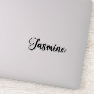 Jasmine Name - Handgeschriebene Kalligrafie Aufkleber