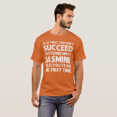 JASMINE Name Personalized Birthday Funny Christmas T-Shirt (Vorne ganz)