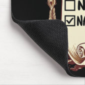 Jasmine Name - Santa Naughty Nice List Funny Xmas Mousepad (Ecke)