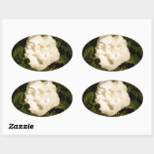 Jasmine Ovaler Aufkleber (Blatt)