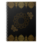Jasmine Patterns - Arabisches Design-Notebook Notizblock (Vorderseite)